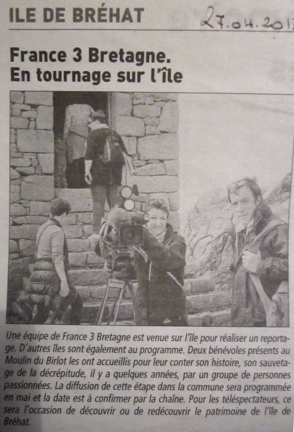 Le Télégramme du 27 avril 2013